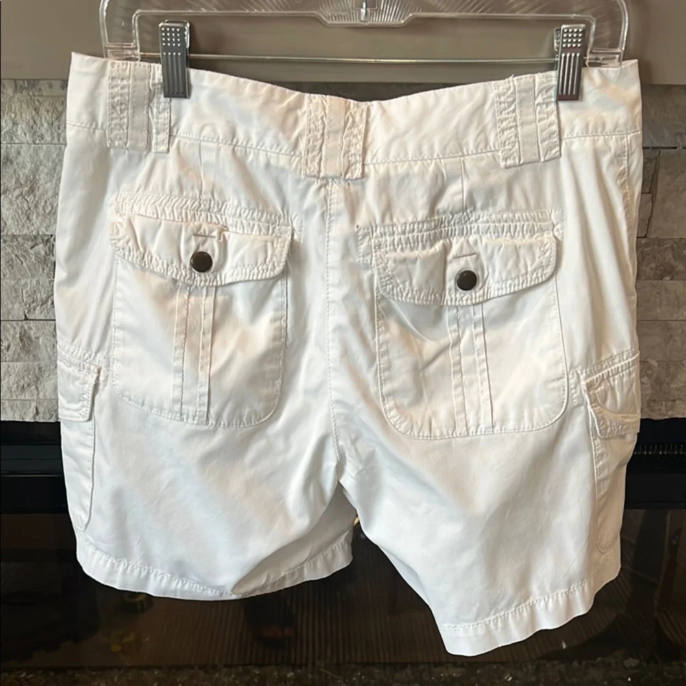 J. Crew Women's Chino City Fit White Cargo Shorts size 4